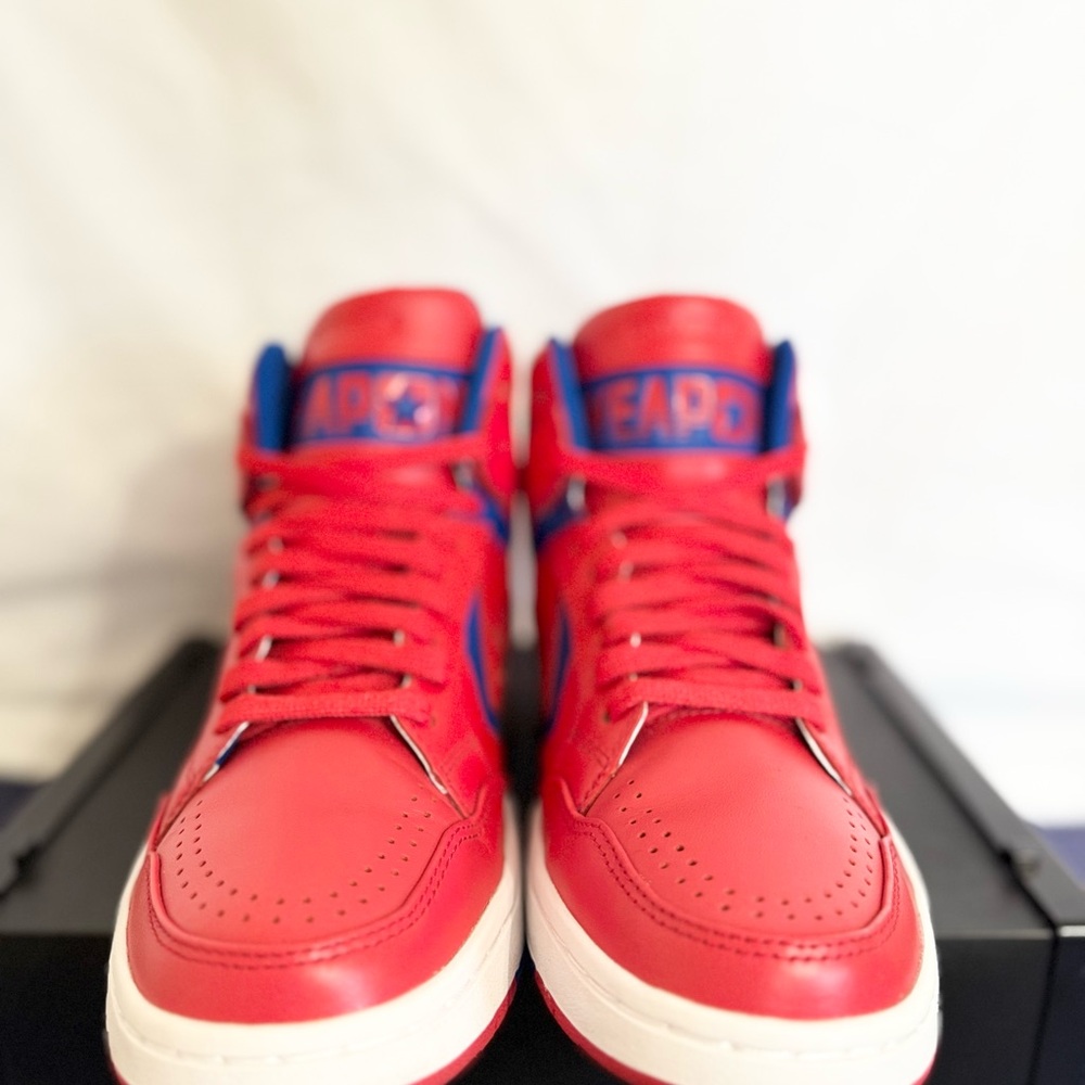 Converse Weapon '86 Red Blue White 144546C Men’s Size 10 VNDS - Picture 7 of 8